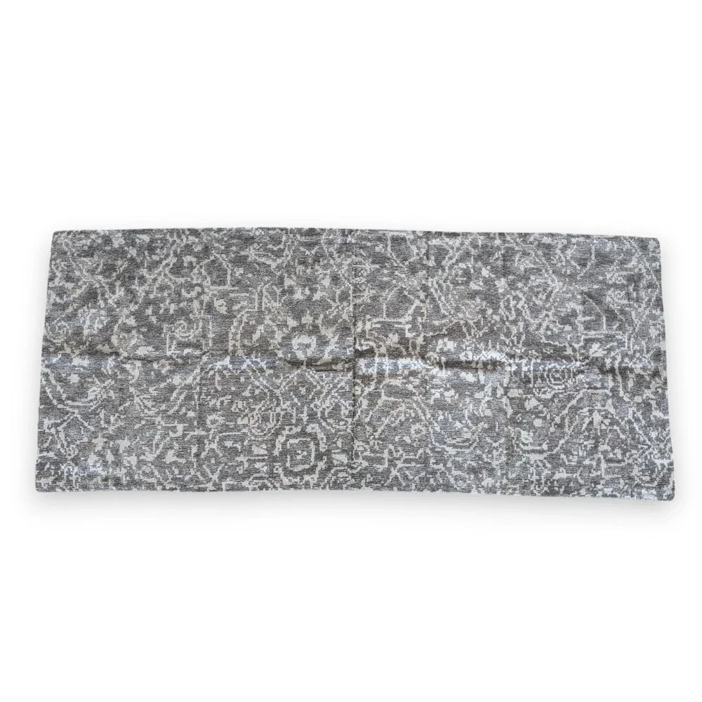 Restoration Hardware Italian Oushak Jacquard Grande Queen Lumbar Sham Gray 15x38